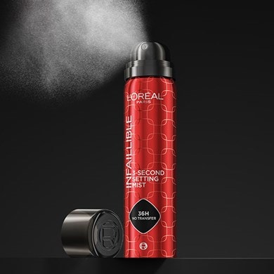 Infaillible Setting Spray Landing Page