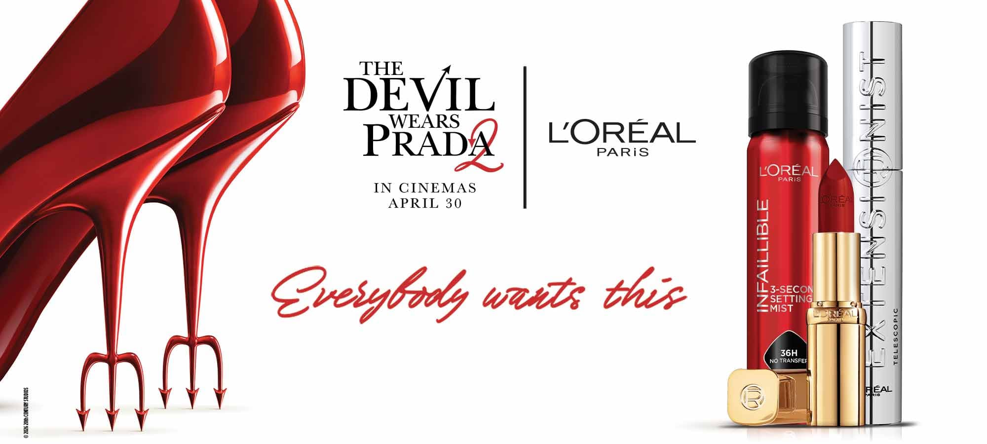 L'Oréal Paris x Devil Wears Prada 2: Everybody Wants This