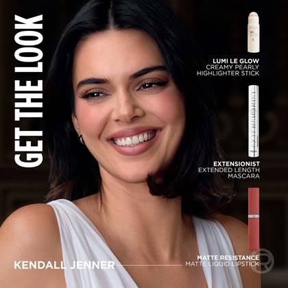 Get the Look Kendal Jenner smiles and suggests L' Oreal Le Defile