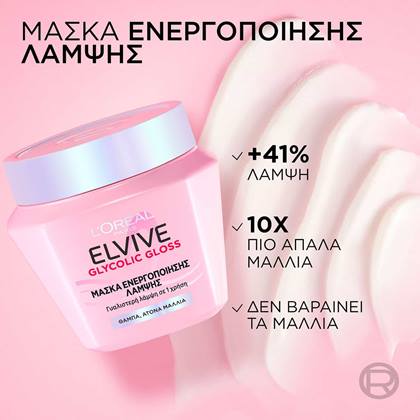Elvive Glycolic Gloss Μάσκα Ενεργοποίησης Λάμψης