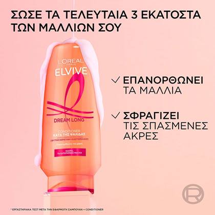 Elvive Dream Long Dream Long Conditioner Τέλειο Ξεμπέρδεμα Πλεονεκτήματα