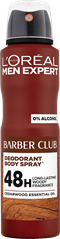 Barber Club Αποσμητικό Σπρέι Σώματος 48ωρη Δράση