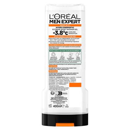 MEX SHOWER GEL EXTREME SPORT 400ml Back