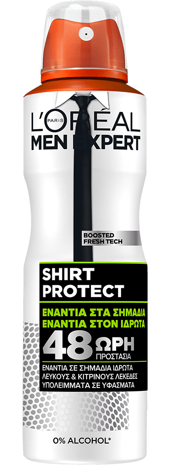 SPRAY DEODORANT PACKSHOT FRONT SHIRT PROTECTION