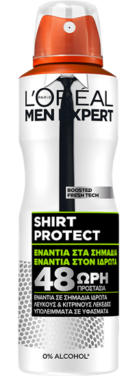 SPRAY DEODORANT PACKSHOT FRONT SHIRT PROTECTION