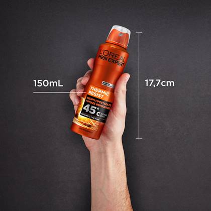 MEN EXPERT THERMIC RESIST SPRAY DEODORANT PACK IN HAND