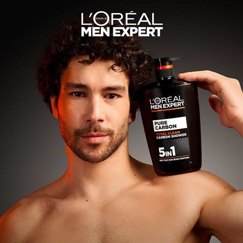 Pure Carbon Ανδρικό Αφρόλουτρο Σώματος 5 σε 1 1lt | L'Oréal Paris