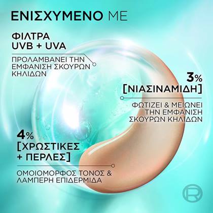 Bright Reveal Κρέμα με Νιασιναμίδη, Χρώμα & SPF50 Φόρμουλα