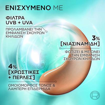 Bright Reveal Κρέμα με Νιασιναμίδη, Χρώμα & SPF50 Φόρμουλα