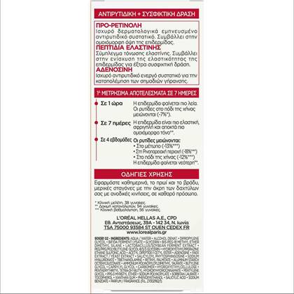 Revitalift Red Serum Box Back