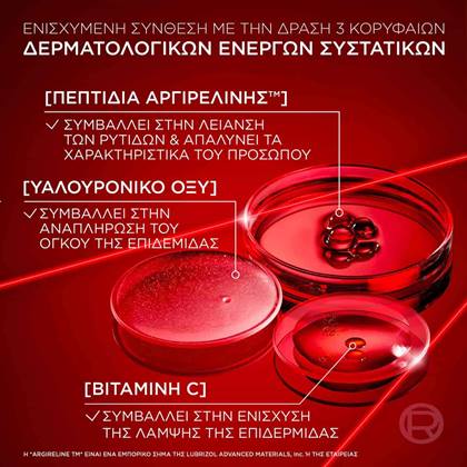 Revitalift Laser Αντιγηραντικός Ορός Προσώπου με Τριπεπτίδια - Φόρμουλα